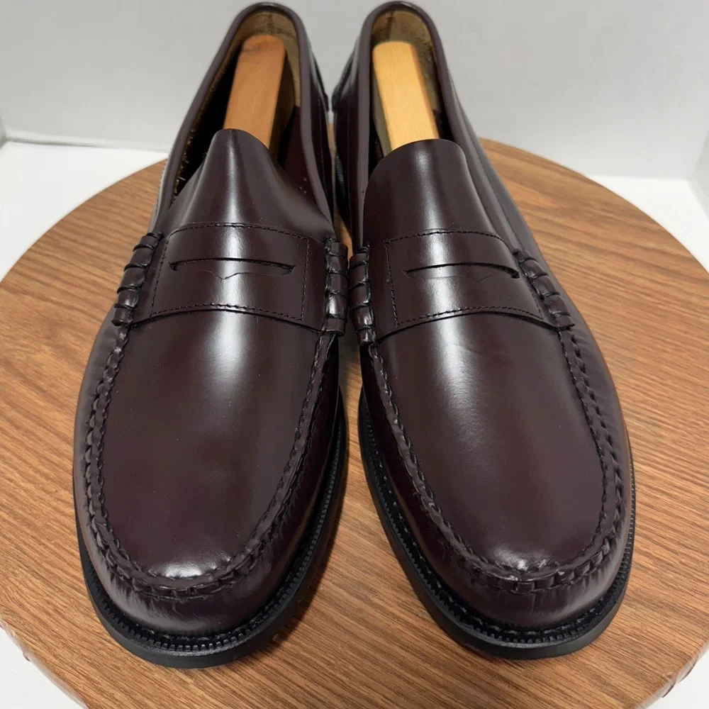 Sebago Men’s Classic Genuine Leather Dan Garnet “ Penny Loafer”  Shoes - 14 EEE